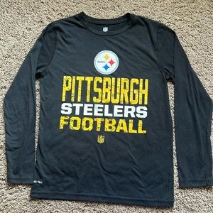 Boys Pittsburgh Steelers Football long sleeve tshirt size medium